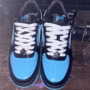 Bape STA Black and Blue Sneakers